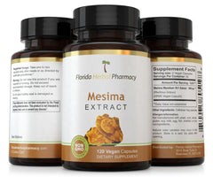 Florida Herbal Pharmacy Mesima extract product hero image on shelf suggesting two months supply.