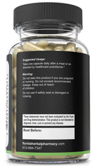 Florida Herbal Pharmacy NRF2 Complex label showing batch number and safety notes
