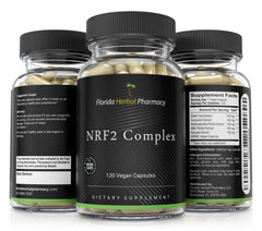 Florida Herbal Pharmacy NRF2 Complex packaging front with easy-to-store design