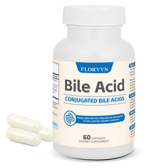 Florvyn Conjugated Bile Acid Supplement bottle front for digestive support with fats