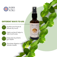 Flower & Song Chilcuague Oral Spray Mint mist suggests soothing mouthfeel and daily use