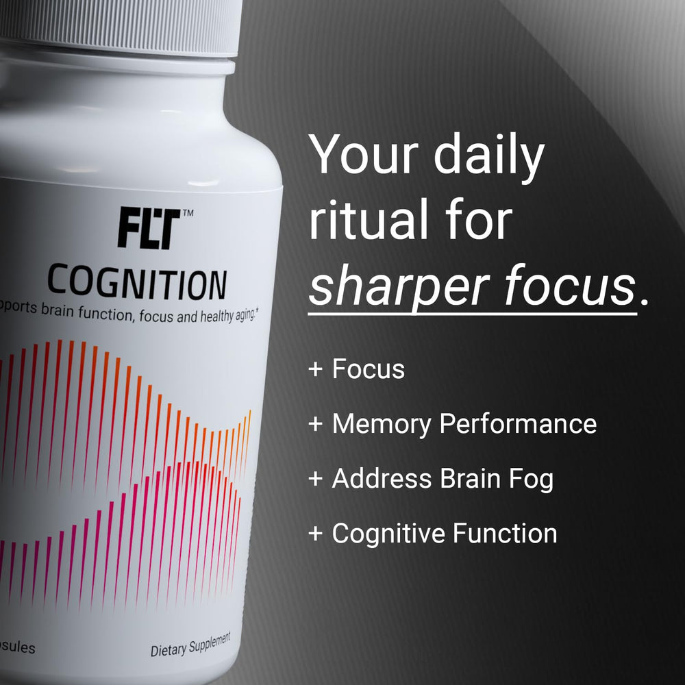 FLT Cognition capsules closeup highlighting capsules and clarity support