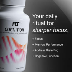 FLT Cognition capsules closeup highlighting capsules and clarity support