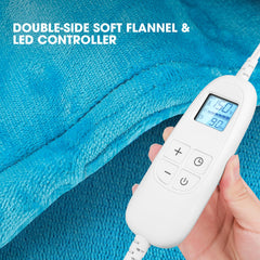 Long 10 ft cord from FluffyWarmth heating pad for flexible use