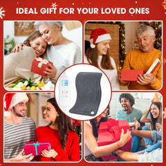 FluffyWarmth XXXL heating pad for neck relief with adjustable heat.
