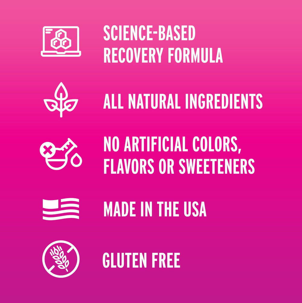 Fluid Recovery powder being poured into water for a tasty hydration boost.