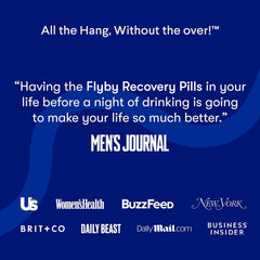 Flyby Recovery Supplement packaging box emphasizing quality and packaging