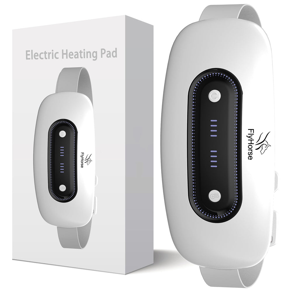 Flyhorse electric heating pad cordless design for portable warmth on the go.