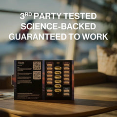 Flykitt omega-3 softgels close-up signaling focus during long flights