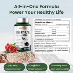 Flynew Shilajit capsules easy to swallow for daily absorption.