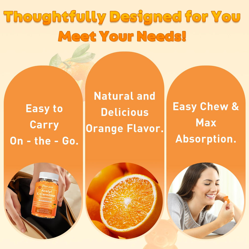 Flyrocer gummy vitamin blend highlighting B6, B12, and Vitamin C.