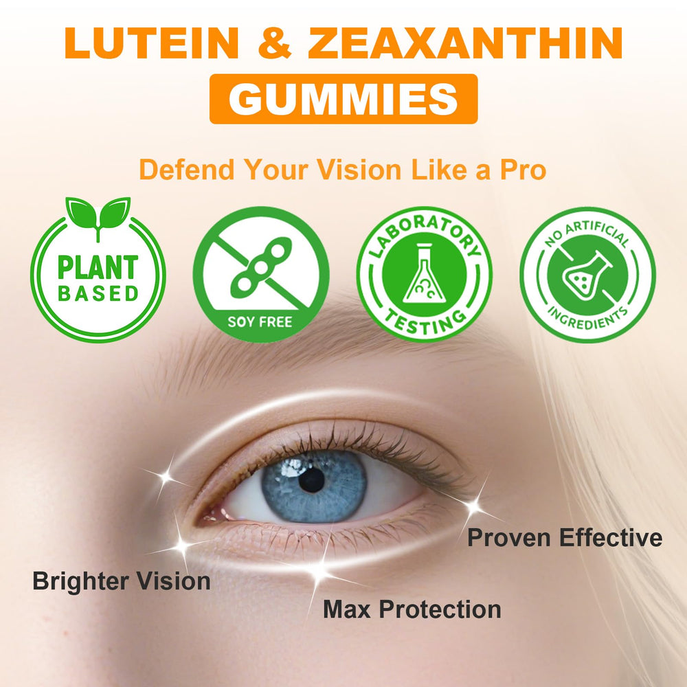 On-the-go Flyrocer lutein gummies bottle for busy routines.