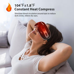 Fmlave Eye Massager with air compression relieves eye strain.