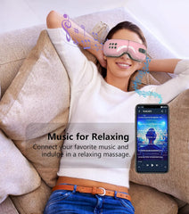 fmlave eye massager ergonomic fit with comfortable strap