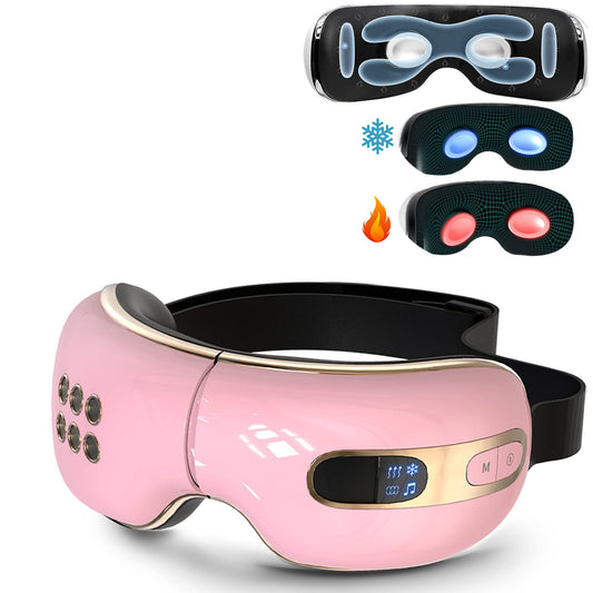 Fmlave eye massager with heat and cooling for soothing relief