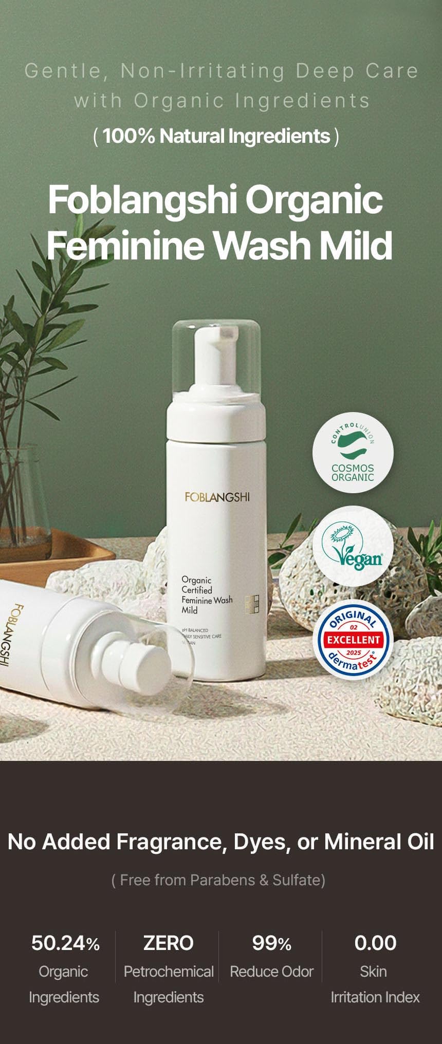 Foblangshi foam-closeup showing creamy lather for delicate areas.