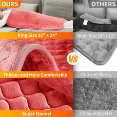 Focbeo king-size pad shows temperature options for customizable warmth
