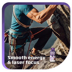 Focus Factor Berry Twang bottle with cap demonstrates travel-friendly dose.