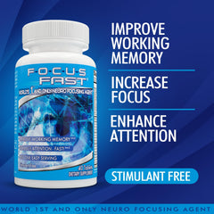 Focus Fast bottle pour for easy dosing during tasks.
