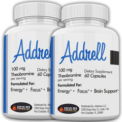 Focus Pep Addrell 2Pack bottle on desk for focused study sessions