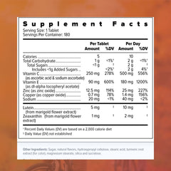 Citrus-flavored Focus Select AREDS2 chewable with fresh flavor visualization