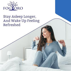 Fogoro Melatonin bottle; clear label and packaging for trust and clarity.