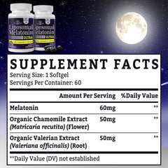 Fogoro melatonin with chamomile and valerian blend for a soothing evening