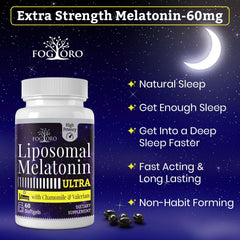 Fogoro Melatonin 60mg dosage concept designed for bedtime routine
