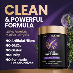 FOLICARE Made in USA facility label on bottle.