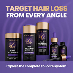 FOLICARE Three-pack packaging boxes front view.