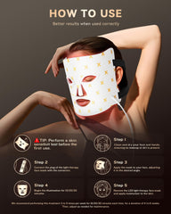 FOLOKE LED panels closeup with red and NIR LEDs for skincare