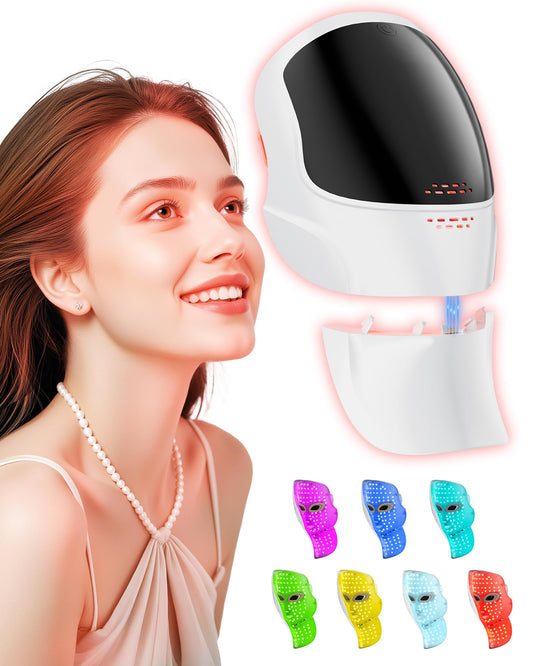 FOLOKE MK66R-B mask front view for at-home skincare sessions.