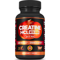 Folona Creatine HCl capsules ready for a workout boost, fast absorption.