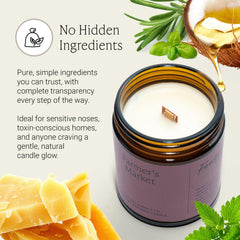 Fontana Candle Co coconut oil and essential oils deliver pure notes