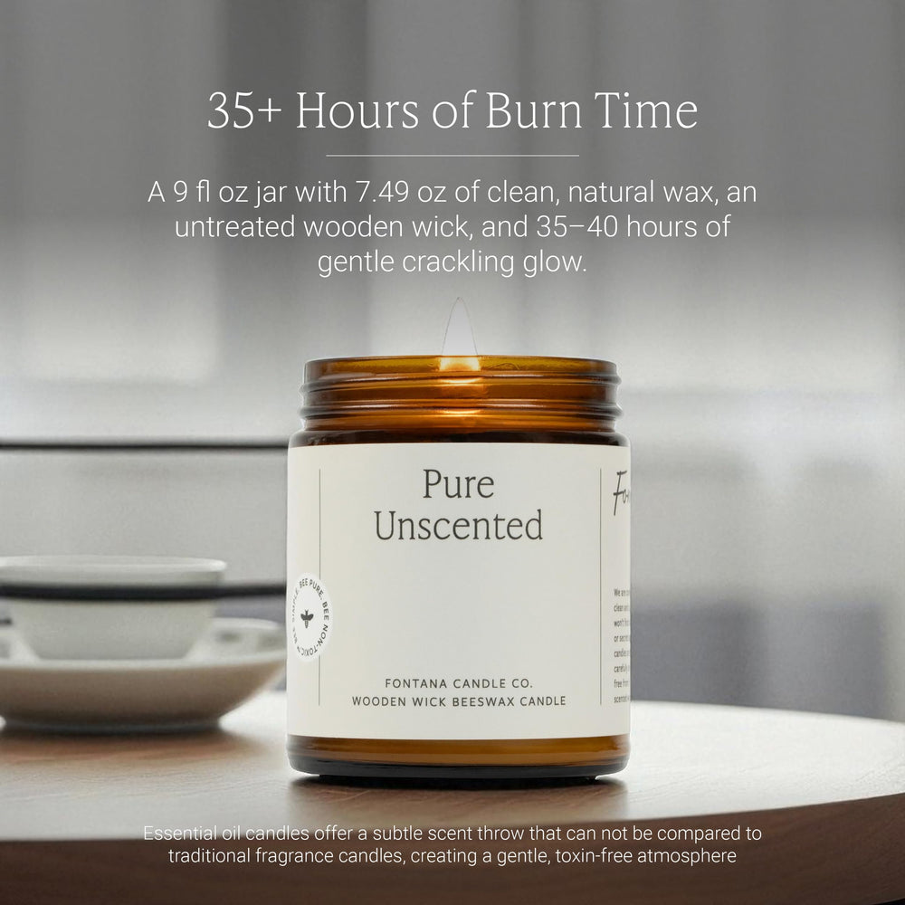 Fontana Candle Co slow burn beeswax jar for long lasting aroma