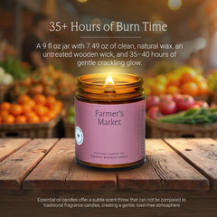 Fontana Candle Co wood wick crackle adds cozy evenings