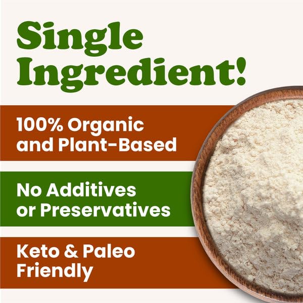 Food to Live almond protein powder in batter for baking with subtle nutty flavor