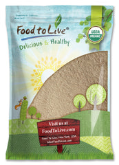 Food to Live Ashwagandha powder packaging highlights pure, organic roots for bulk use.