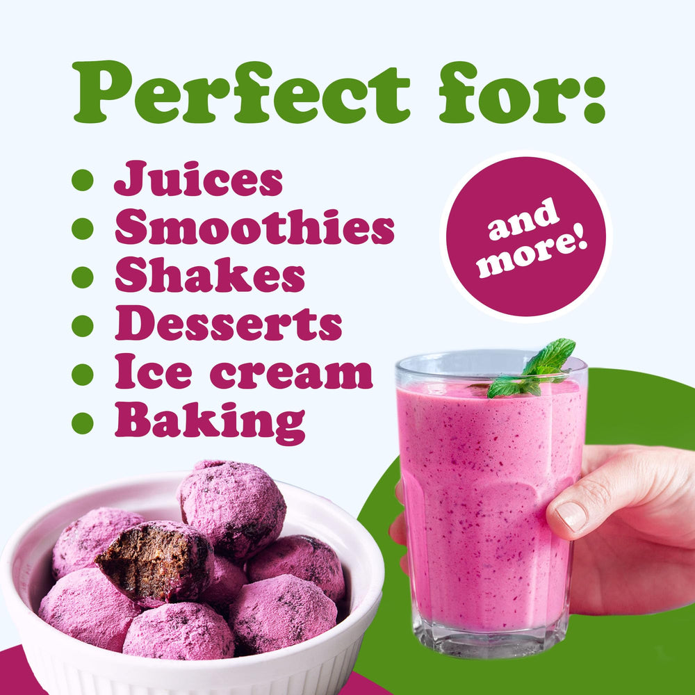 Food to Live Cherry Juice Powder dressing adds fruity note.