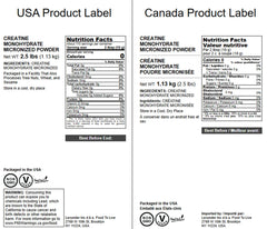 Food to Live Creatine Monohydrate unflavored powder blends with smoothies.