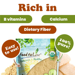 Food to Live Lion's Mane powder sprinkled on oats adds a fiber-rich breakfast boost.