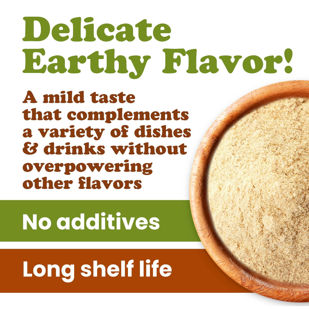 Food to Live Lion's Mane powder added to coffee for a flavorful boost