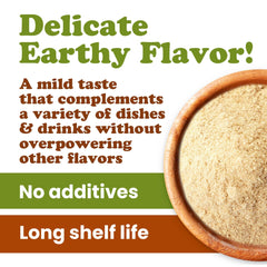 Food to Live Lion's Mane powder added to coffee for a flavorful boost