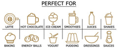 Food to Live Maca Powder pour-jar demonstrates convenient storage and quick addition to recipes.