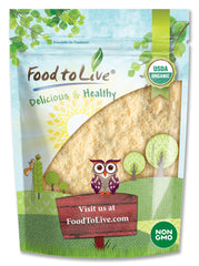 Food to Live organic yellow pea protein powder bag front for easy baking