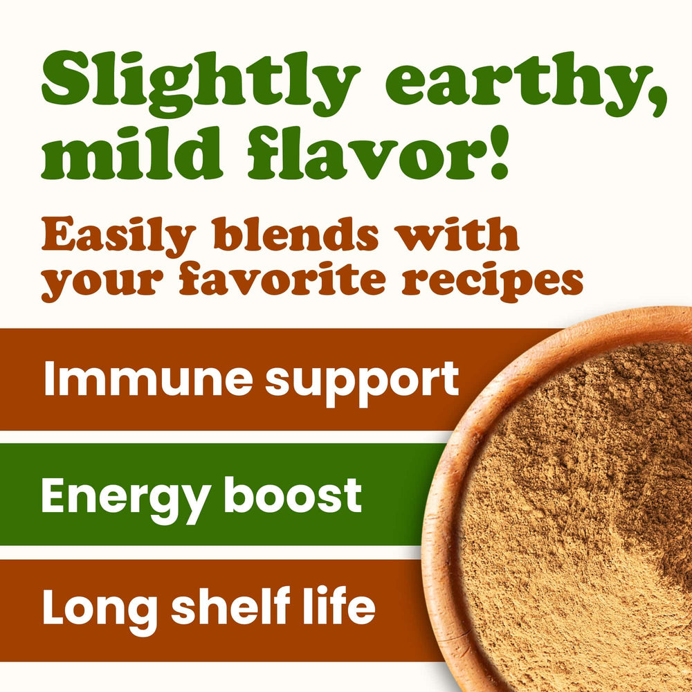 Food to Live vegan, non-GMO cordyceps powder for versatile recipes