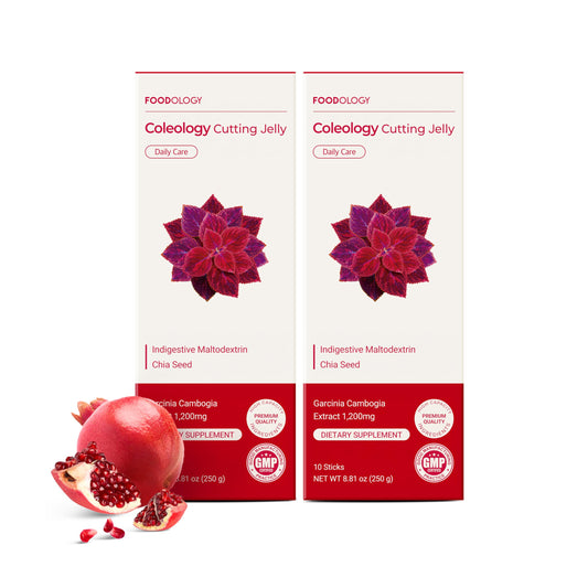 FOODOLOGY Coleology jelly stick in outer packaging for on-the-go fiber support.