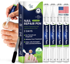 FOOT CURE Nail Repair Pen packaging shown for convenient at-home use
