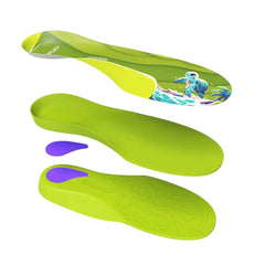 FootWave Kiddo insoles featuring arch support for proper foot alignment during sports