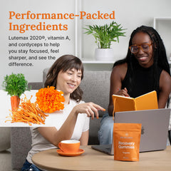 For Wellness cordyceps gummies closeup showcases cognitive support on busy days.